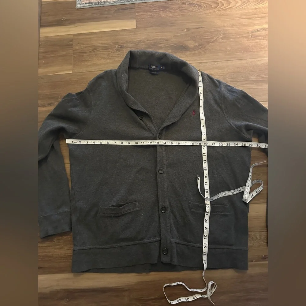 Polo Ralph Lauren Estate Ribbed Cardigan size XL gray